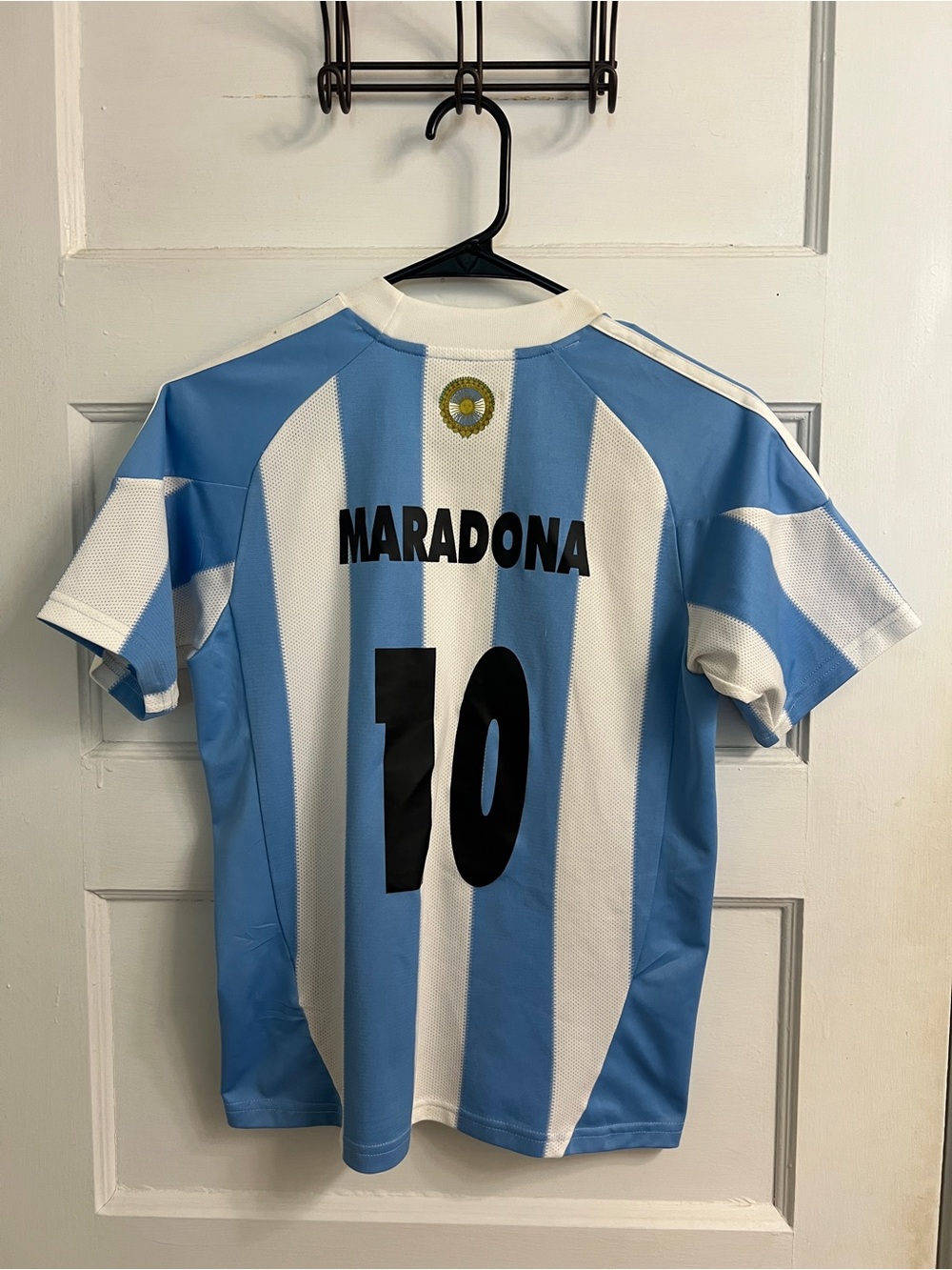 adidas Argentina Blue and White Maradona #10 Jersey